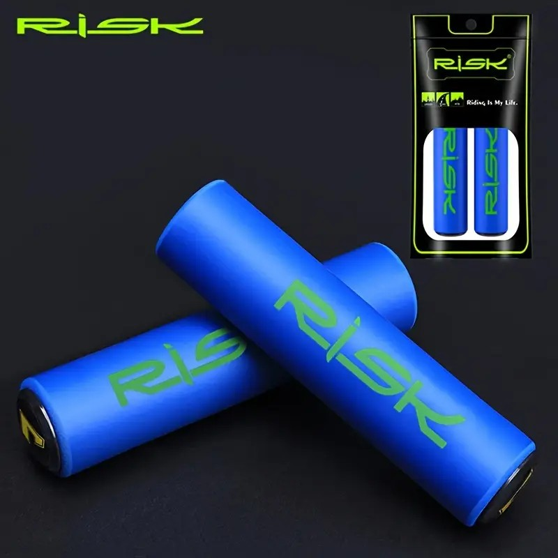 Handlebar Grips - Foam - Risk Brand - Blue