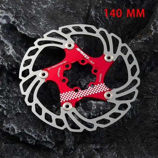 Disc Brake Rotor 140mm Red - Floating. Electric Scooter Upgrade