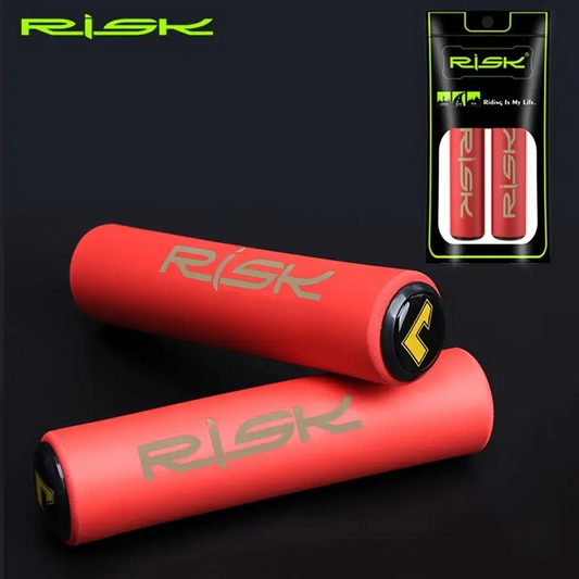 Handlebar Grips - Foam - Risk Brand - Red