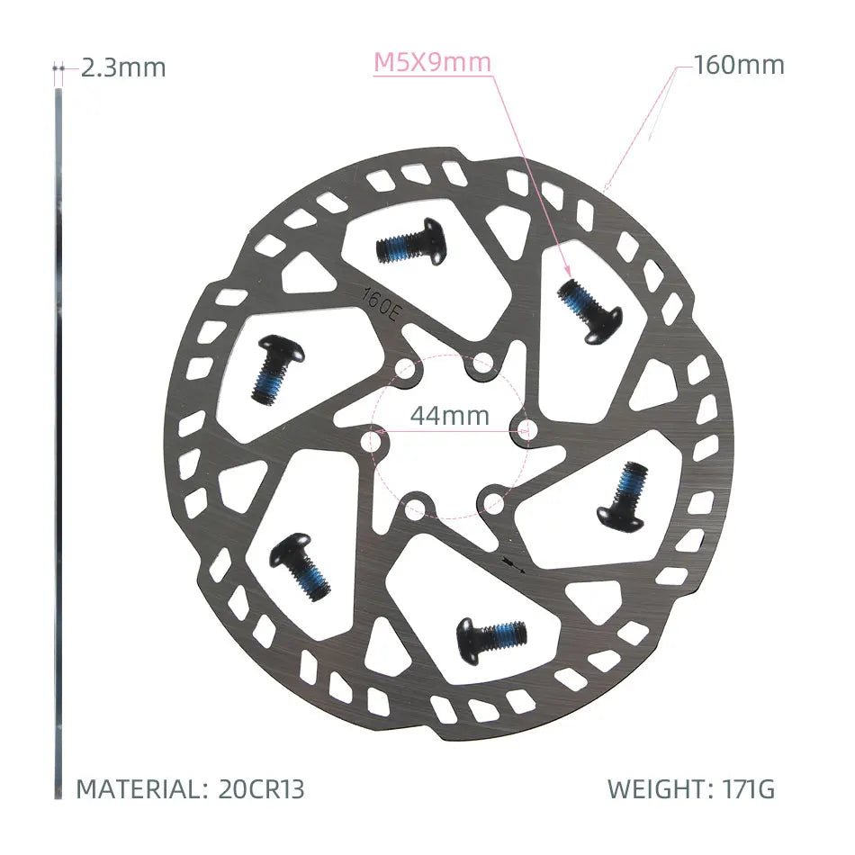 Disc Brake Rotor 160mm 2.3 thickness 44mm