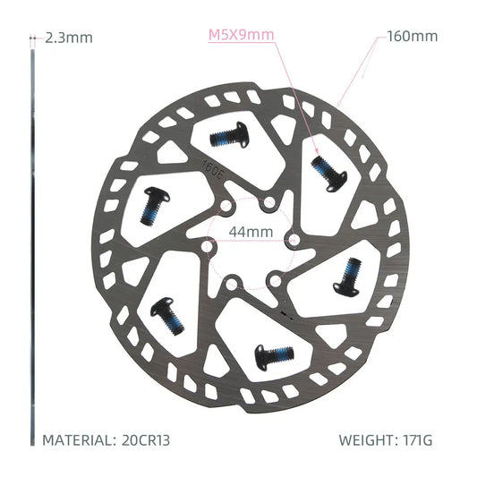 Disc Brake Rotor 160mm 2.3 thickness 44mm