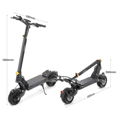 Ausom L2 Dual Peak 2208W Motor Electric Scooter