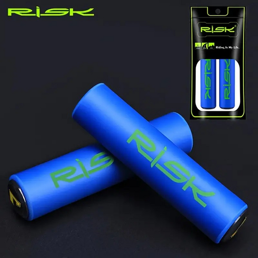 Handlebar Grips - Foam - Risk Brand - Blue